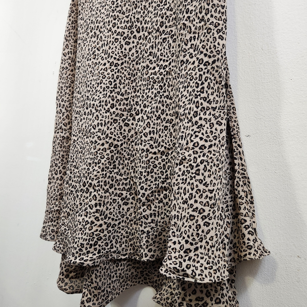 y2k Silk Cheetah Print Midi Dress - Picture 3 of 8